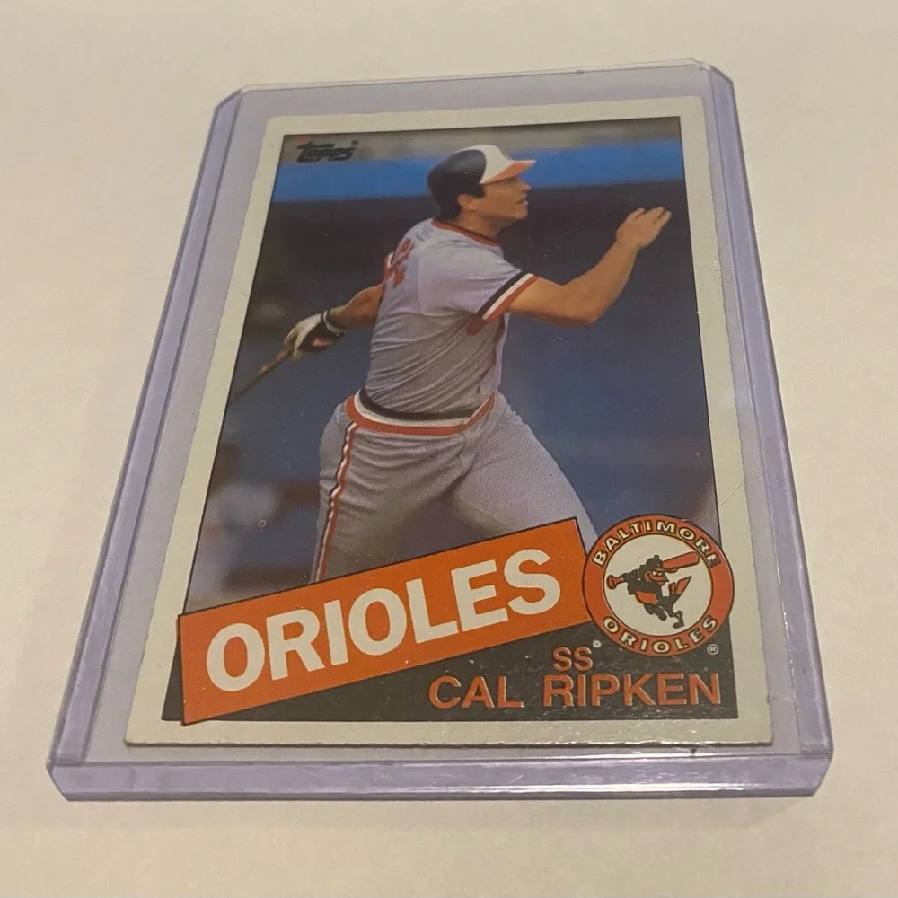 Cal Ripken 1985 Topps Baseball Card Baltimore Orioles Vintage Collectible # 30